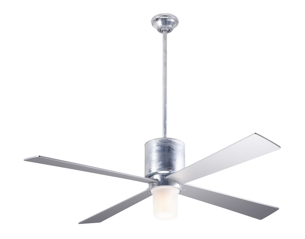 Lapa Fan; Galvanized Finish; 50" Nickel Blades; 17W LED; Fan Speed and Light Control (3-wire)