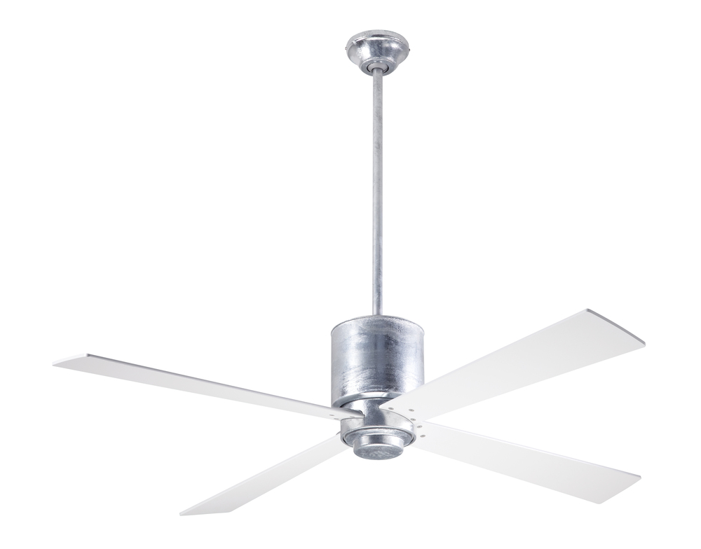 Lapa Fan; Galvanized Finish; 50" White Blades; No Light; Fan Speed Control