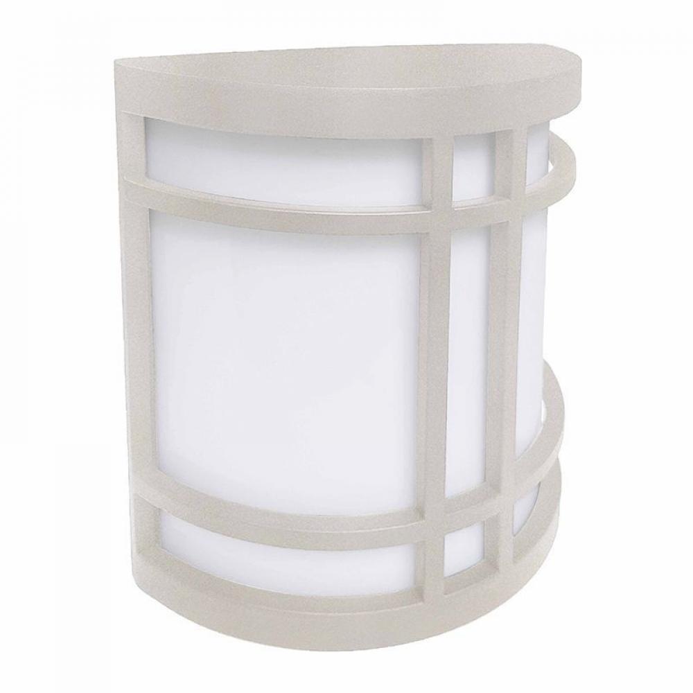 LED OUTDOOR DECORATIVE WIDE SCONCE 12W 5CCT NON-DIM, SILVER