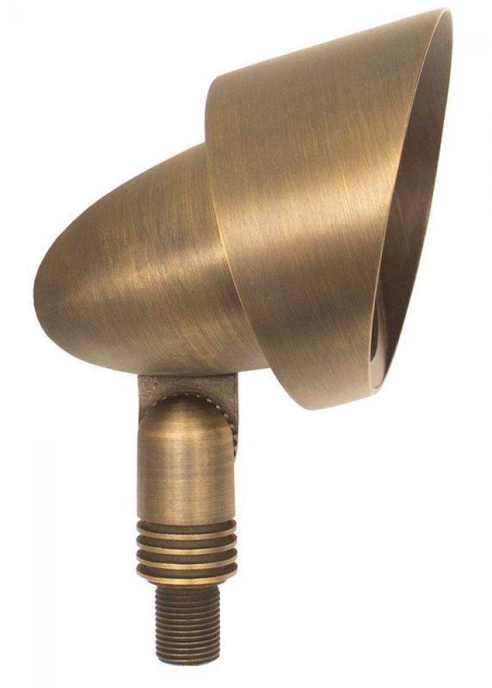 SOLID BRASS OVAL DIRECTIONAL LIGHT WITH INTEGRATED COB LED 500LM 30K