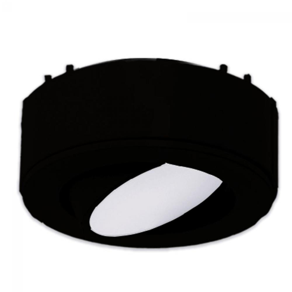 12V ADJ. SLIM PUCK LIGHT, ETL, 3000K, BLACK