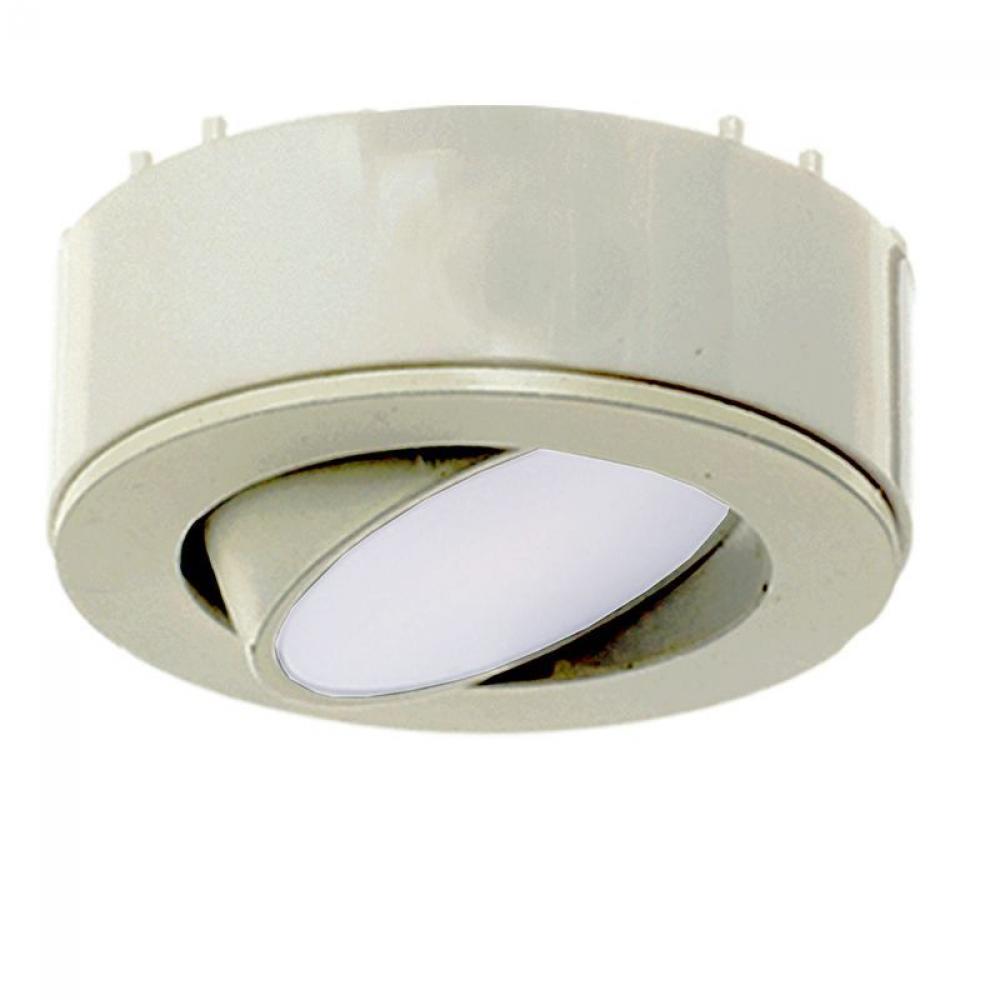 12V ADJ. SLIM PUCK LIGHT, ETL, 4000K, BRUSHED NICKEL