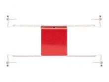 Westgate MFG C3 ICF4SJBB - 4" SQ IC AIRTIGHT FIRE-RATED RED JUNCTION BOX, 2-3/8in DEEP, WITH HANGER BARS