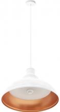 Westgate MFG C3 LCFA-MCT5-WH - 12in INTEGRATED LED VINTAGE PENDANT LIGHT 25W 1300LM C90 5CCT 27/30/35/40/50K, GLOSSY WHITE