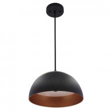 Westgate MFG C3 LCFD-MCT5-BG - 12in INTEGRATED LED MODERN DOME PENDANT 25W 1300LM C90 5CCT 27/30/35/40/50K BK/GLD