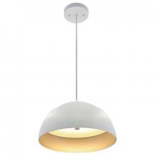 Westgate MFG C3 LCFD-MCT5-WS - 12in INTEGRATED LED MODERN DOME PENDANT 25W 1300LM C90 5CCT 27/30/35/40/50K WH/SIL