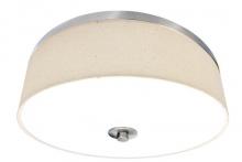 Westgate MFG C3 LCFF-15-MCT5-BN - INTEGRATED LED FABRIC DRUM 15in 23W 1380LM C90 5CCT 27/30/35/40/50K, BRUSHED NICKEL