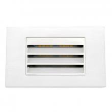 Westgate MFG C3 SLE-LH-120V-MCT-WH - INTEGRATED STEP LIGHT 120V 3W 3CCT, HORIZ. LOUVER, WHITE