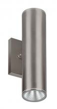 Westgate MFG C3 WMC2-UDL-MCT-BN-DT - 2in WALL CYL. U/D 2X6W 30K/40K/50K DIM. - BRUSHED NICKEL