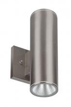 Westgate MFG C3 WMC3-UDL-MCT-BN-DT - 3in WALL CYL. U/D 2X9W 30K/40K/50K DIM. - BRUSHED NICKEL