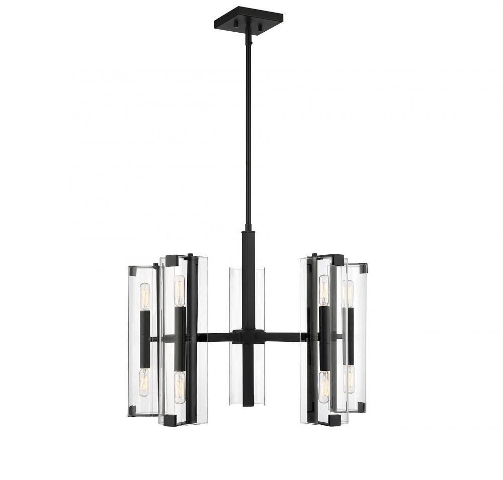 Winfield 10-Light Chandelier in Matte Black