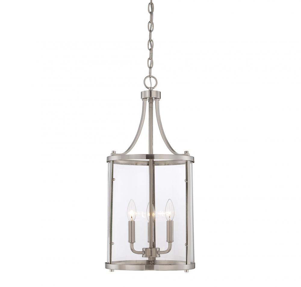 Penrose 3-Light Pendant in Satin Nickel