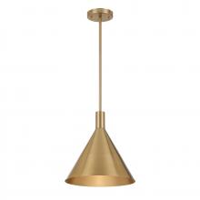 Savoy House 7-8001-1-127 - Pharos 1-Light Pendant in Noble Brass by Breegan Jane