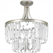 Progress P2326-134 - Glimmer Collection Three-Light 19" Semi-Flush Convertible