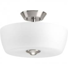 Progress P350060-009 - Leap Collection Two-Light 14" Semi-Flush Mount