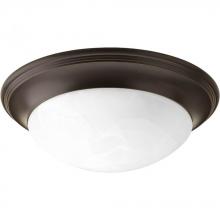  P3689-20 - Two-Light Alabaster Glass 14" Close-to-Ceiling