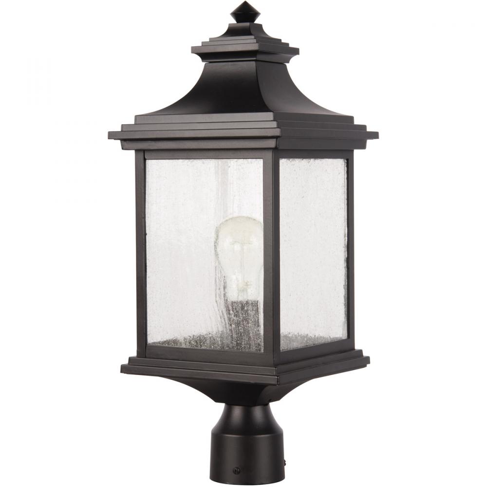 Gentry 1 Light Outdoor Post Mount in Midnight