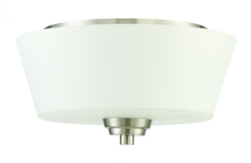 Grace 2 Light Flushmount in Brushed Polished Nickel