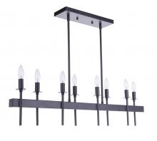 Craftmade 54378-FB - Larrson 8 Light Island in Flat Black