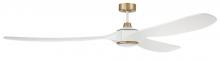 Craftmade EVY84WSB3 - 84" Envy in White/Satin Brass w/ White Blades