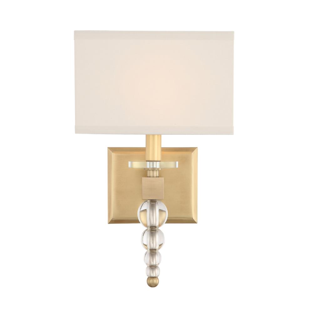 Clover 1 Light Aged Brass Sconce