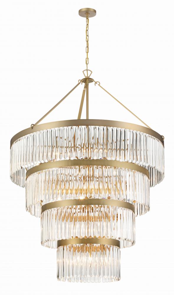 Emory 22 Light Modern Gold Chandelier