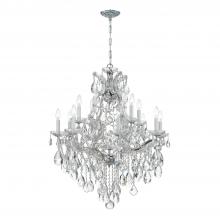  4413-CH-CL-S - Maria Theresa 13 Light Swarovski Strass Crystal Polished Chrome Chandelier