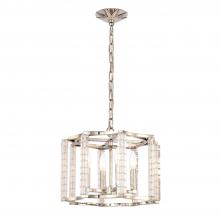 Crystorama 8854-PN - Carson 4 Light Polished Nickel Chandelier