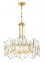 Crystorama BOL-8888-AG - Bolton 8 Light Aged Brass Chandelier