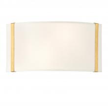 Crystorama FUL-902-GA - Fulton 2 Light Antique Gold Sconce