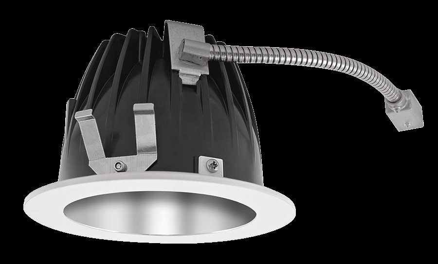 RECESSED DOWNLIGHTS 12 LUMENS NDLED4RD 4 INCH ROUND UNIVERSAL DIMMING 80 DEGREE BEAM SPREAD 3000K