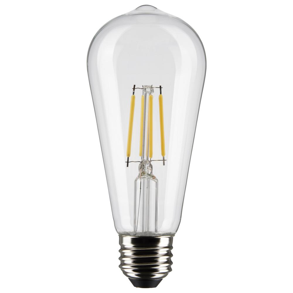 5 Watt ST19 LED; Clear; Medium base; 90 CRI; 2700K; 120 Volt