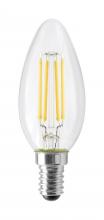 Satco Products Inc. S12116 - 4.5 Watt; B11 LED; Clear; 350 Lumens; 4000K; European base; 120 Volt