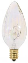 Satco Products Inc. S2773 - 25 Watt F10 Incandescent; Aurora; 1500 Average rated hours; 190 Lumens; Candelabra base; 120 Volt;