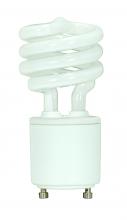 Satco Products Inc. S8208 - 13 Watt; Mini Spiral Compact Fluorescent; 4100K; 82 CRI; GU24 base; 120 Volt