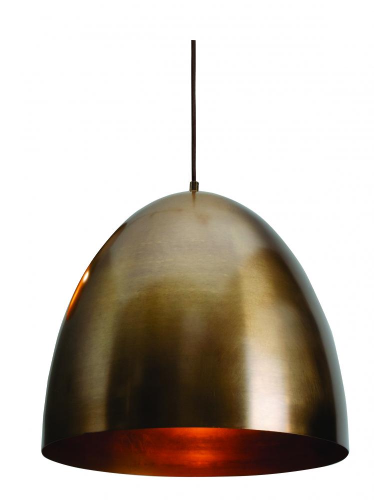 Brooklyn - Pendant - 15.75'' - Antique Brass Finish