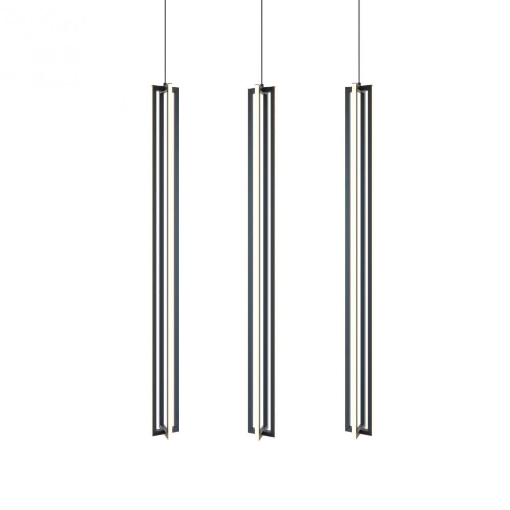 Cass 36'' 3 Light Large Linear Pendant- BK