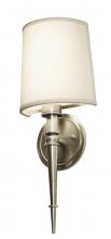 AFX Lighting, Inc. MNS081805LAJD1SN - Montrose 8'' LED Sconce - Satin Nickel Finish - Cream Linen