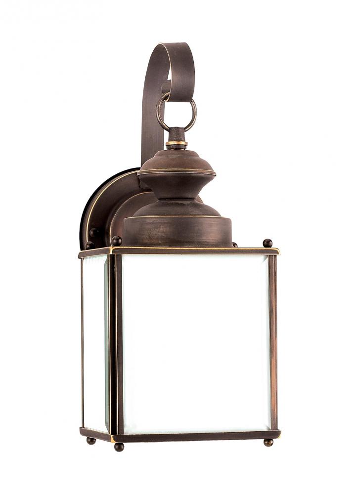 Jamestowne transitional 1-light LED medium outdoor exterior Dark Sky compliant wall lantern sconce i