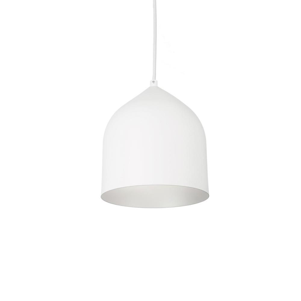 Helena 8-in White/Silver 1 Light Pendant