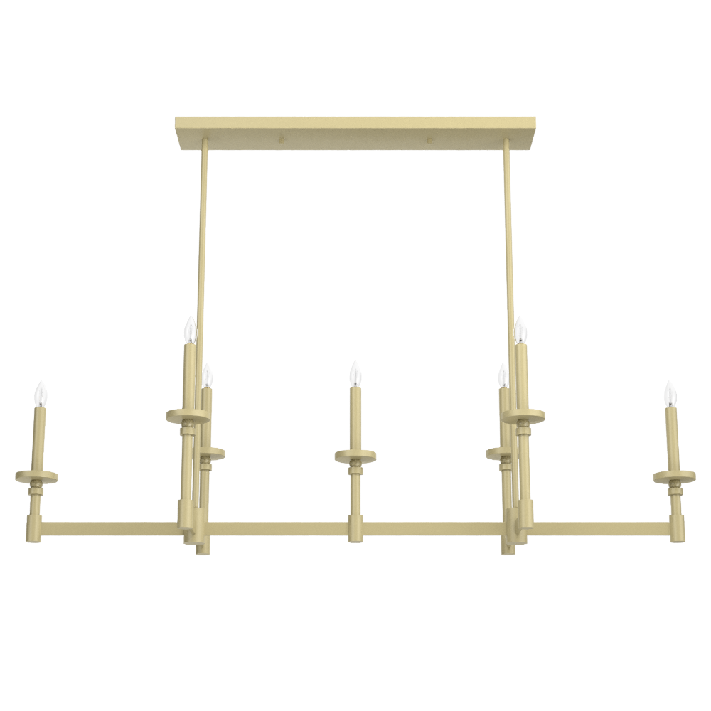 Hunter Briargrove Modern Brass 7 Light Large Chandelier Ceiling Light Fixture