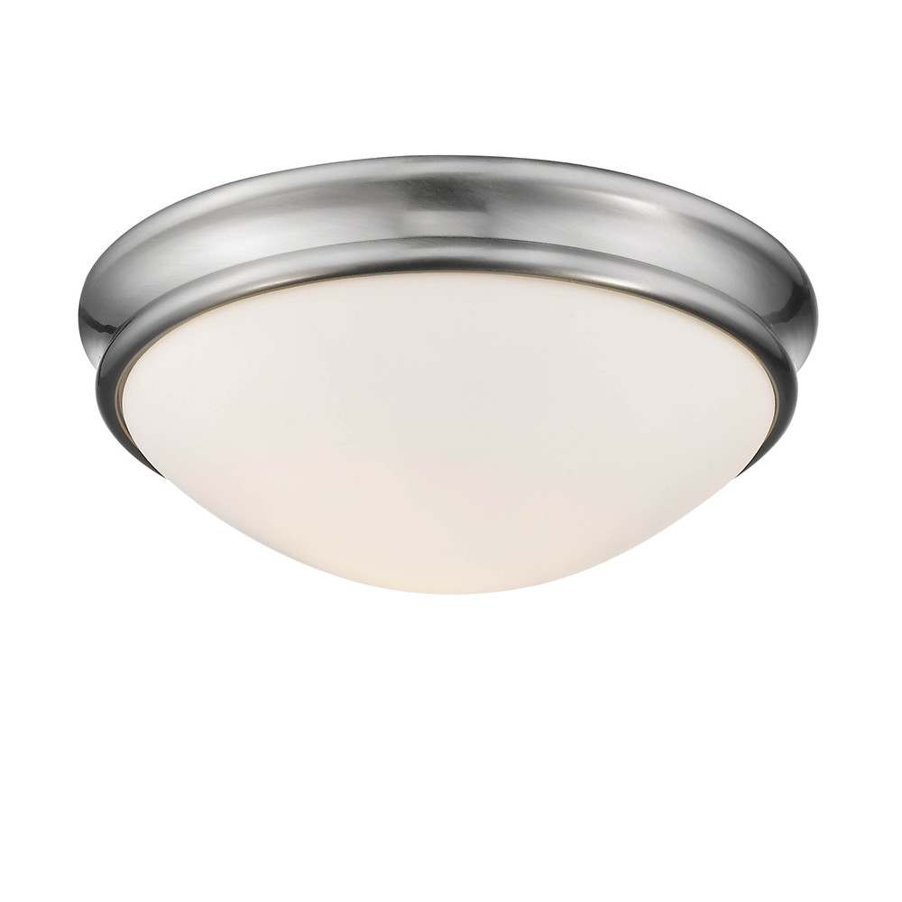 2-Light Flushmount Ceiling Light Brushed Nickel