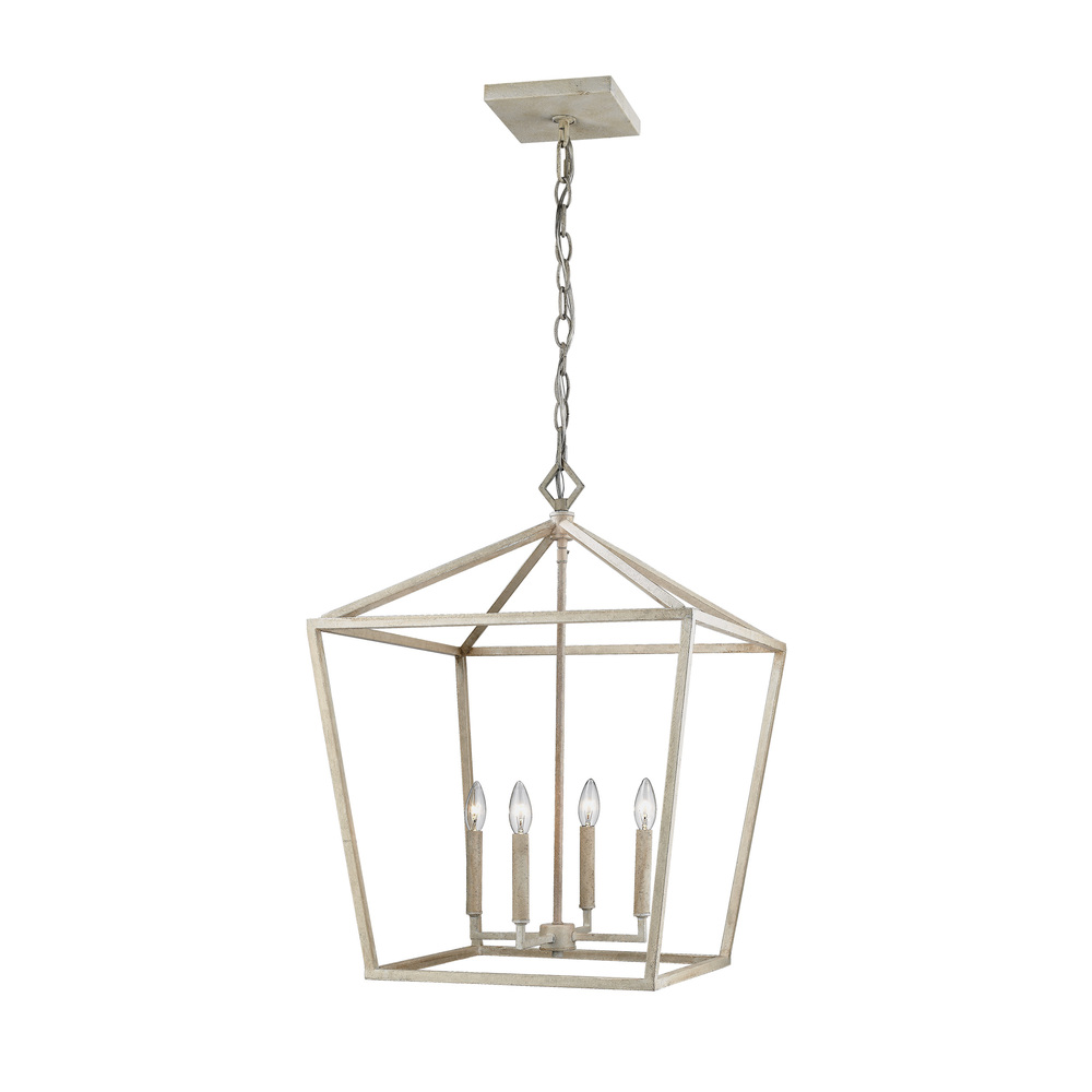 4-Light Pendant light Vintage White