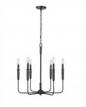 Millennium 29306-MB - Savanne 6-Light Chandelier Ceiling Light Matte Black