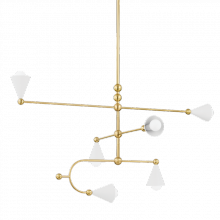 Mitzi by Hudson Valley Lighting H681806-AGB/SWH - Hikari Chandelier