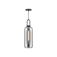  PD401606MBSM - Soji 6-in Matte Black/Smoked Solid Glass 1 Light Pendant