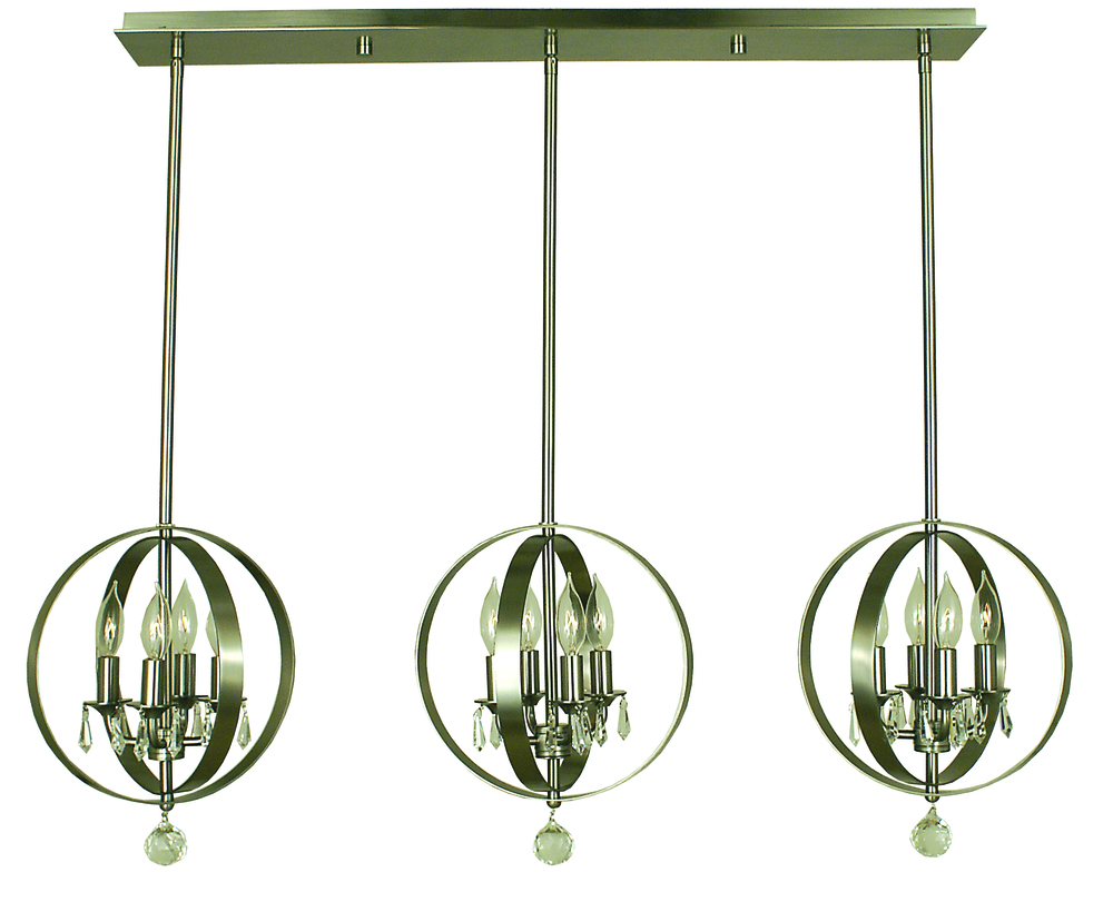 12-Light Siena Bronze Constellation Island Chandelier