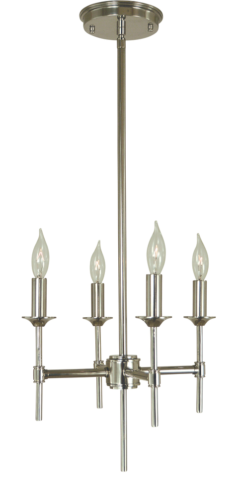 4-Light Polished Nickel Chandler Chandelier