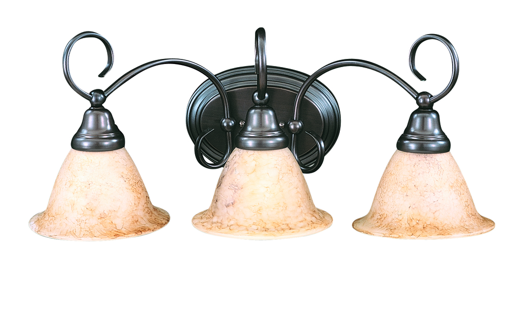 Three Light Bath Fixture from the Black Forest Collection