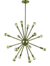 Framburg 4395 AB - 16-Light Antique Brass Simone Chandelier